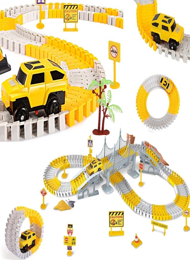 Amitasha Car Race Track Toy for Kids Flexible Adventure Ramp Tracks Playset Birthday Gift for 3 4 5 6 Year Old Boys Girls - Image 1